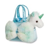 AURORA Fancy Pals Plīša vienradzis zilā somā, 20 cm