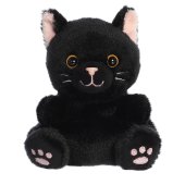 AURORA Palm Pals plīša rotaļlieta melns kaķis , 12 cm