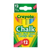 CRAYOLA 12 Kaļķa krītiņi krāsaini