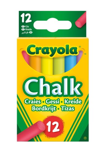 CRAYOLA 12 Kaļķa krītiņi krāsaini