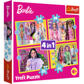 TREFL BARBIE Pužļu komplekts 4in1