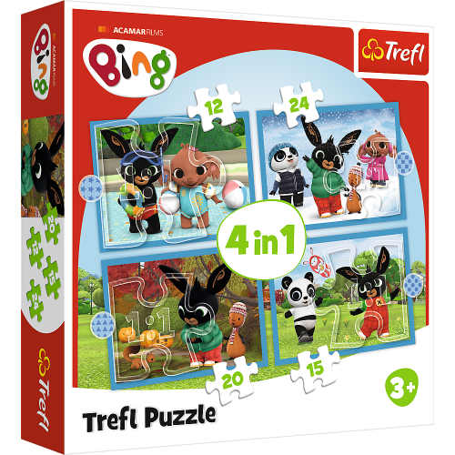 TREFL BING Pužļu komplekts 4in1