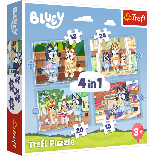 TREFL BLUEY Pužļu komplekts 4in1