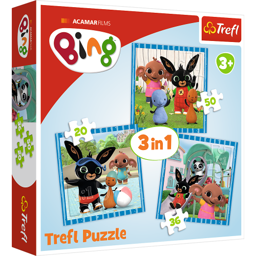 TREFL BING Pužļu komplekts 3in1