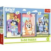 TREFL BLUEY Pužļu komplekts Bluey ģimene, 3x50 gab.
