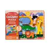 MELISSA & DOUG Safari puzle ar lieliem gabaliem