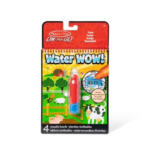 MELISSA & DOUG Ūdens krāsojamā grāmata Water Wow! – Lauku sēta