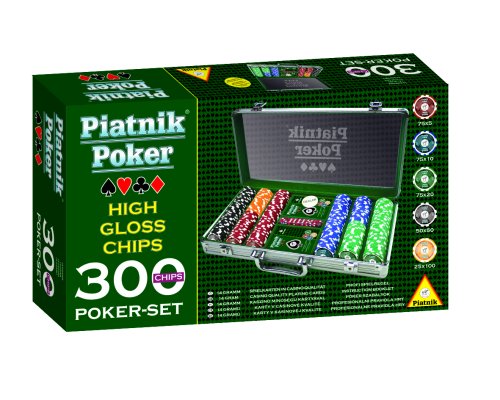 PIATNIK Pokera Komplekts ar 300 čipiem