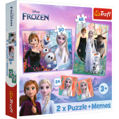 TREFL FROZEN Puzle 30+48+24 memo Ledus Sirds 2