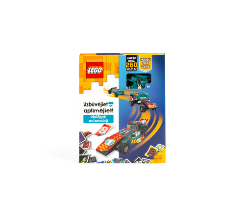 LEGO ICONIC Aktivitāšu grāmata "Būvē un izrotā: Automašīnas" - Latviešu