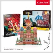 CUBICFUN 3D puzle NatGeo - Svētā Bazilija katedrāle