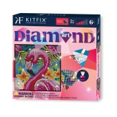 KITFIX Amatniecības komplekts Diamond Art dimantiņu māksla, Flamingo