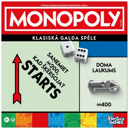 MONOPOLY Galda spēle Classic Refresh (Latviešu val.)