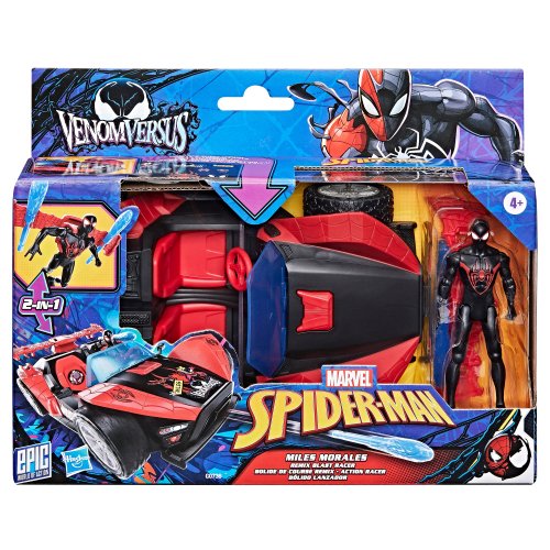 SPIDER-MAN rotaļu komplekts auto un Miles Morales 10 cm