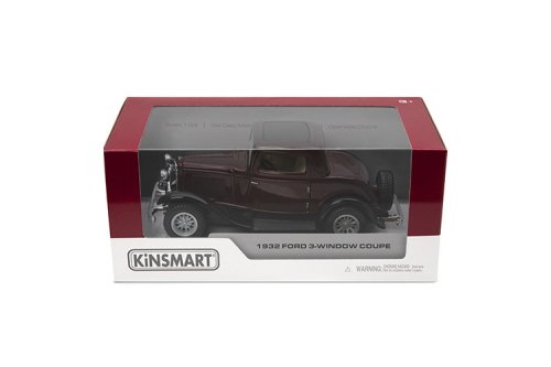 KINSMART Miniatūrais modelis - 1932 Ford 3-Window Coupe, izmērs 1:34