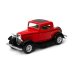 KINSMART Miniatūrais modelis - 1932 Ford 3-Window Coupe, izmērs 1:34