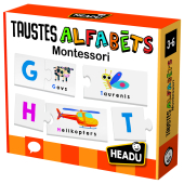 HEADU Montessori taustāmie burtiņi Abc (latviešu val.)