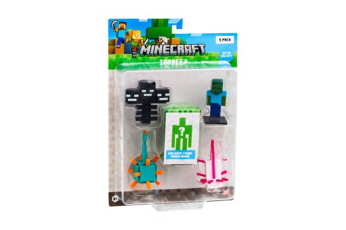 MINECRAFT 3D zīmuļu uzgaļi, 5 gab.