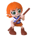 ONE PIECE Mini figūriņa necaurspīdīgā iepakojumā, 5 cm