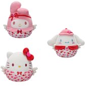 SQUISHMALLOWS HELLO KITTY Plīša rotaļlieta, Valentīndienas sērija, 20 cm