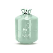 Helium tank, green, max 90 balloons