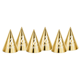 Party hats 18th Birthday, gold, 16cm (1 pkt / 6 pc.)
