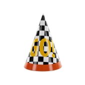 Party hats GO!, 16 cm, mix (1 pkt / 6 pc.)