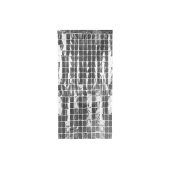 Party curtain Square, silver, 100x200cm