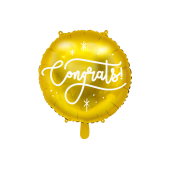 Foin balloon Congrats!, 35cm, gold