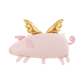Foil balloon Pig, 72x46cm, mix