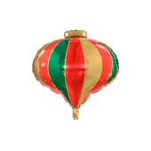 Foil balloon Christmas Bauble, 51x49cm, mix