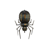 Foil balloon Spider, 60x101cm, black
