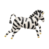 Foil balloons Zebra, 115x85 cm, mix