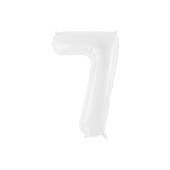 Foil ballon Number ''7'', 86 cm, white
