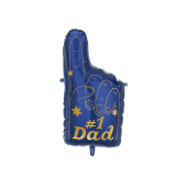 Foil balloon #1 Dad, 46 x 86.5 cm, mix
