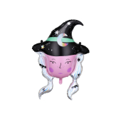 Foil balloon Witch, 73,5x101 cm, mix