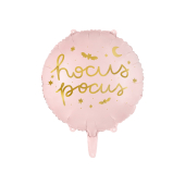 Foil balloon Hocus Pocus, 45 cm, pink