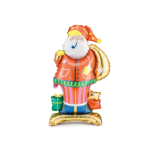 Standing foil balloon Santa, 63x106 cm, mix