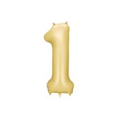 Foil balloon Number ''1'', 86 cm, gold.