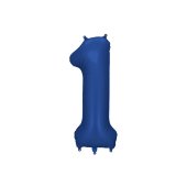 Foil Balloon Number ''1'', 86cm, navy blue
