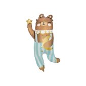 Foil balloon Bear, 72x104 cm, mix