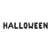 Foil balloon Halloween, 280x46 cm, black