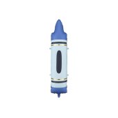 Crayons foil balloons, blue, 23x104 cm