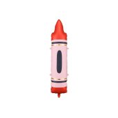 Crayons foil balloons, red, 23x104 cm