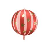 Foil balloon Starry ball, 75 cm, red