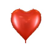 XXL foil balloon Heart, 136x129 cm, red