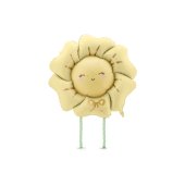 Foil balloon Flower, 104x104 cm, light beige