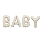 Foil Balloon Baby, 140x43 cm, beige