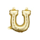 Foil Balloons for Horseshoe Garlands, 18x19 cm, gold (1 pkt / 3 pc.)