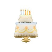 Foil Balloon Cake, 62x104 cm, mix